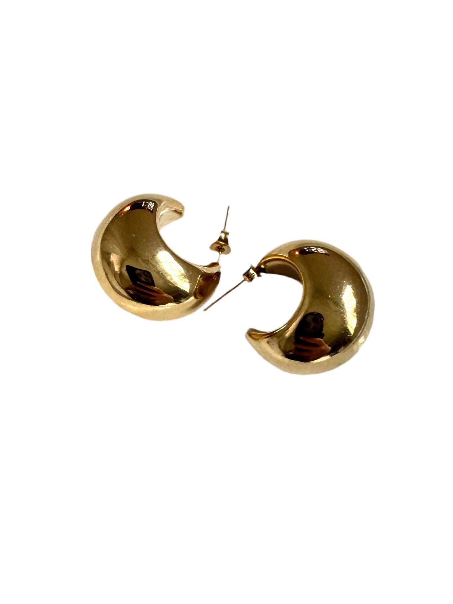 14K Gold Mini Chunky Hoops