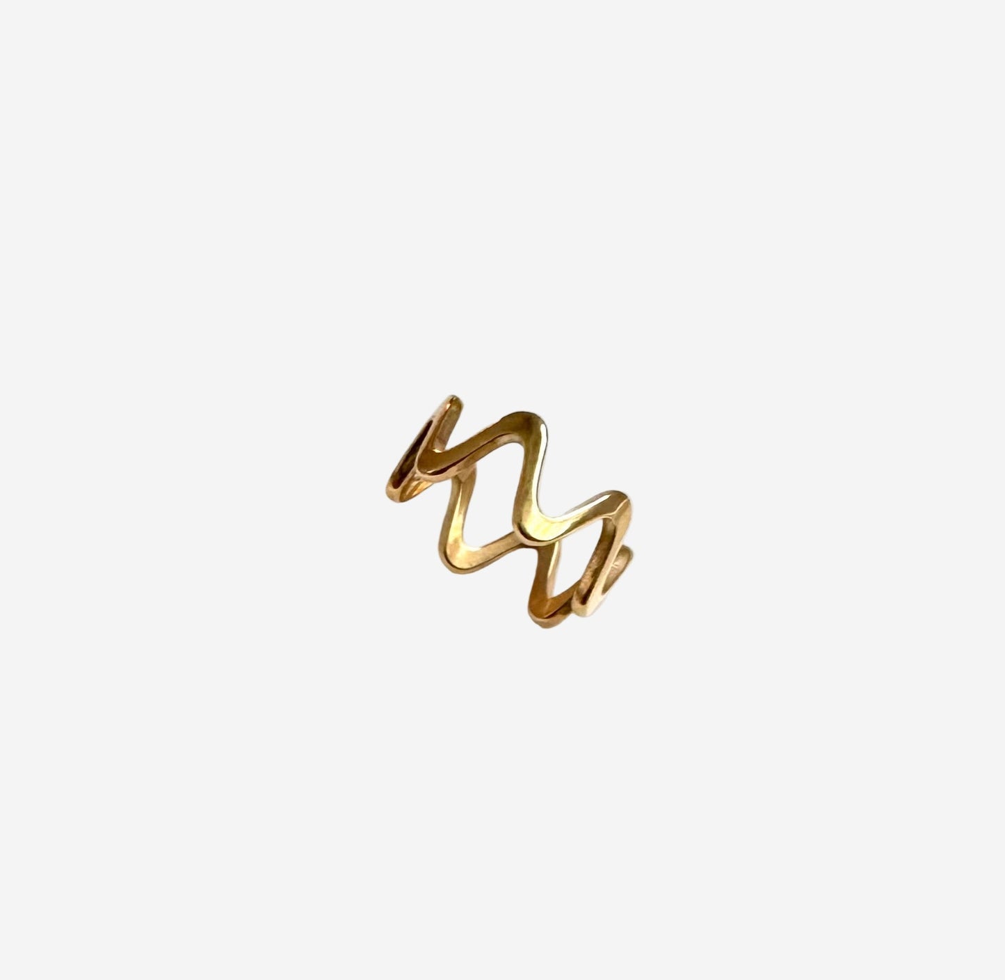 Golden Wave Ring